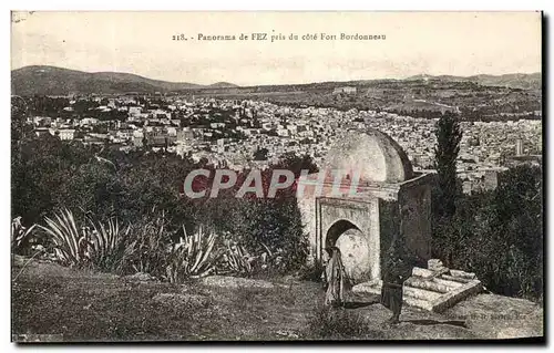 Ansichtskarte AK Panorama de Fez Pris du Cote Fort Bordonneau