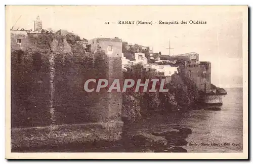 Ansichtskarte AK Rabat Remparts des Oudaias