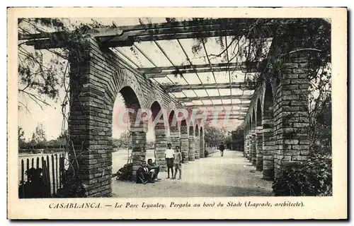 Cartes postales Casablanca Le Parc Lyautey Pergola au Bord du Stade