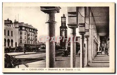 Cartes postales Casablanca Boulevard du 4eme Zouaves