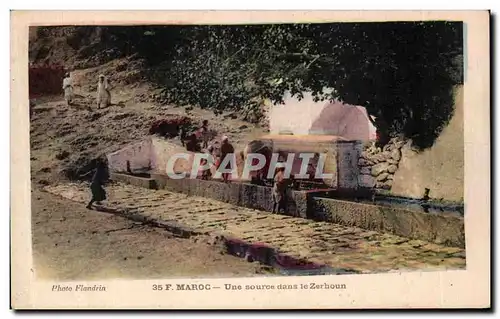 Cartes postales F Maroc Une Source dans le Zerhoun