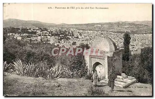 Ansichtskarte AK Panorama de Fez pris du Cote Fort Bordonneau