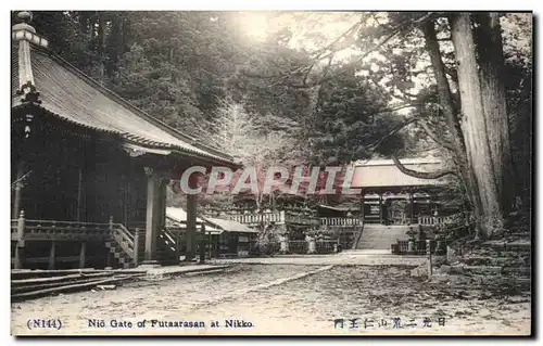 Ansichtskarte AK Nio Gate of Futaarasan at Nikko Japon