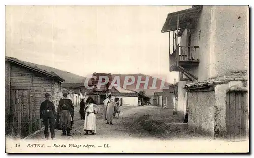 Cartes postales Batna Rue du Village Negre
