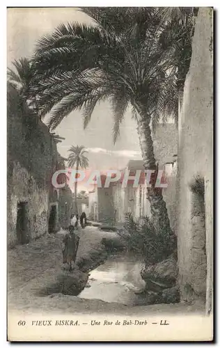 Cartes postales Vieux Biskra Une rue de bab Darb Algerie
