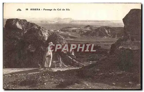 Cartes postales Biskra Passage du col de Sfa