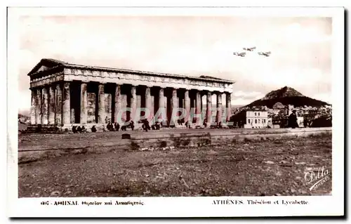 Cartes postales Athenes Theseion et Lucalette Grece Avions