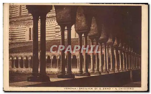 Cartes postales Verona Basilica Di S Zeno Il Chiostro