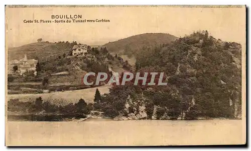 Cartes postales Bouillon Crete St pierre Sortie du Tunnel Vers Corbion