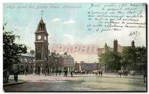 Cartes postales Newmarket Kigh Street and Jubilee Tower