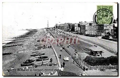 Cartes postales Tower gardens Parade Herne Bay