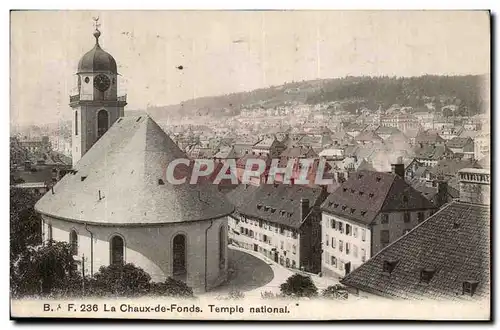 Cartes postales La Chaux de Fonds Temple National