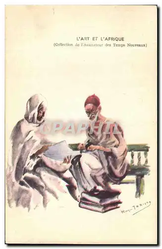 Cartes postales L Art Et l Afrique l ecrivain piblic algerien