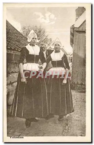 Cartes postales Volendam Femmes Folklore Costume