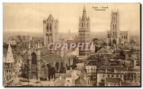 Ansichtskarte AK Gent Gand Panorama