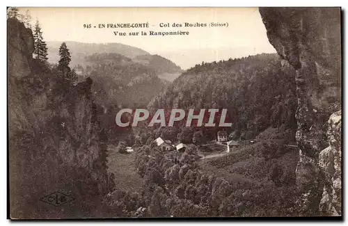 Cartes postales En France Comte Col des Roches Vue Sur La Ranconniere