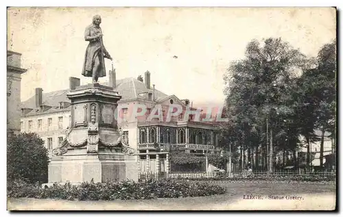 Cartes postales Liege Statue Gretry