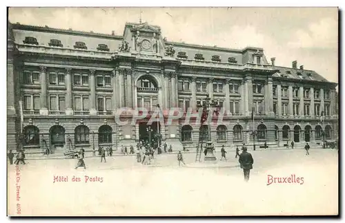 Cartes postales Hotel des postes Bruxelles