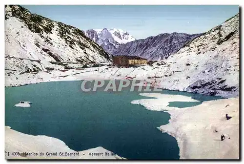 Cartes postales Hospice du Grand St Bernard Versant Italien