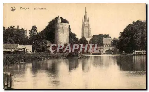 Cartes postales Bruges Lac d Amour