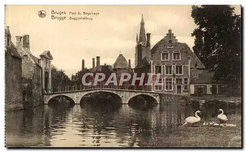 Cartes postales Bruges Pont du Beguinage
