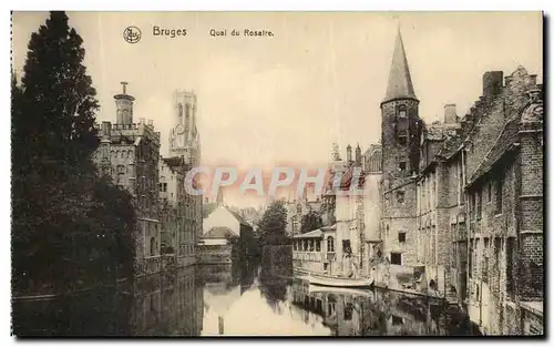 Cartes postales Bruges Quai du Rosaire