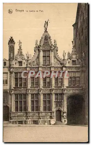 Cartes postales Bruges Le Justice de Paix