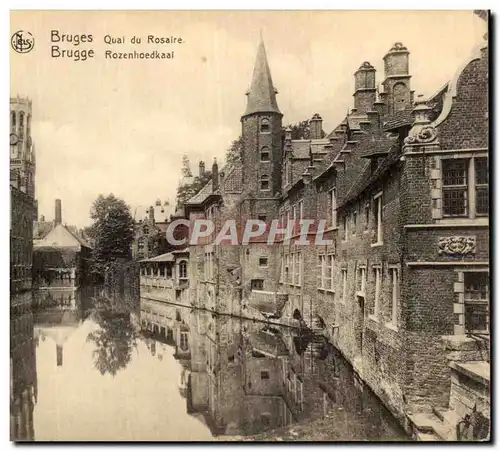 Cartes postales Bruges Quai du Rosaire