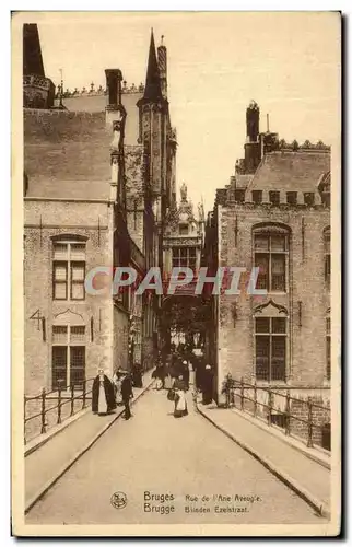 Cartes postales Bruges Brugge Rue de l Ane Aveugle