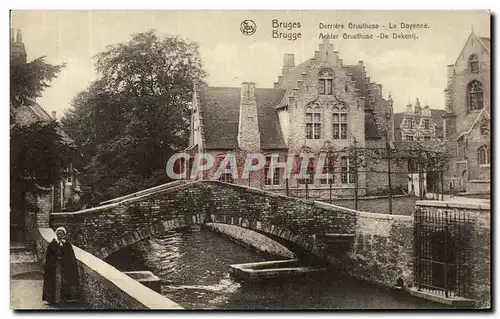 Cartes postales Bruges Brugge Derriere Gruuthuse Le Doyenne