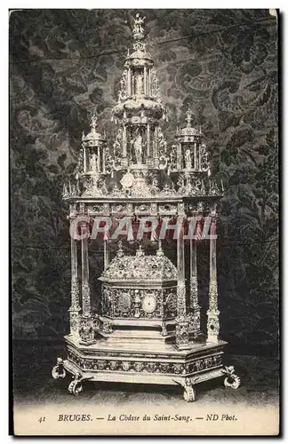 Cartes postales Bruges La Chasse du Saint Sang