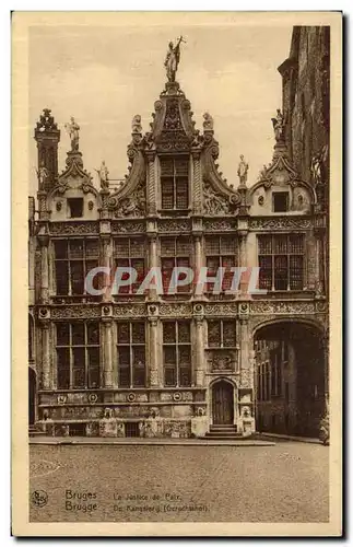 Cartes postales Bruges La Justice de Paix