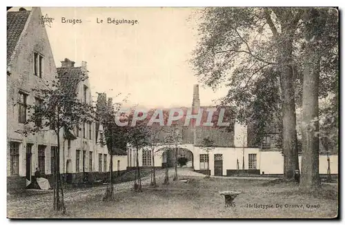 Cartes postales Bruges Le Beguinage