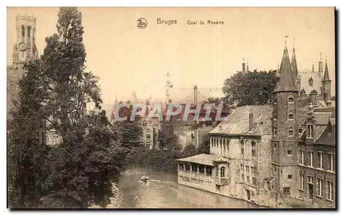 Cartes postales Bruges Quai du Rosaire