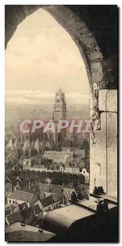 Ansichtskarte AK Bruges Panorama pris d une fenetre de la Tour du Beffroi