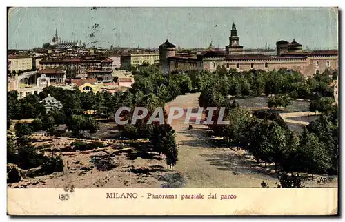 Cartes postales Milano Panorama Parziale del Parco