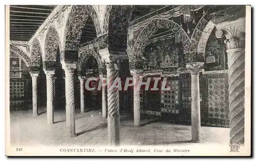 Cartes postales Constantine Palais d Hadi ahmed Cour du Ministre Algerie
