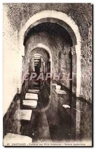 Ansichtskarte AK Carthage Fontaine aux Mille Amphores Galeries Souterraine