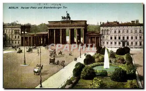 Cartes postales Berlin Pariser und Brandenburger Tor