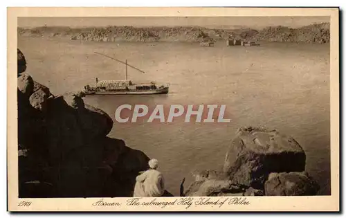 Cartes postales Assuan The sugmerged holy island Philae Egypte