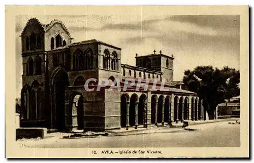 Cartes postales Avila lglesia de san Vicente