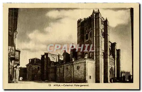 Cartes postales Avila Catedral Vista general