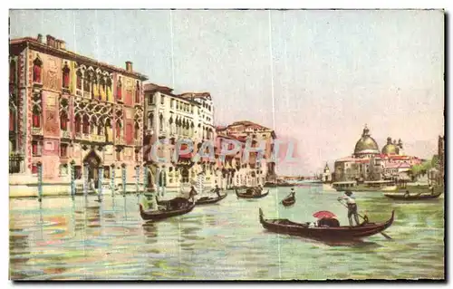 Ansichtskarte AK Venezia Canal Grande e Chiesa della Salute Le Grand Canal
