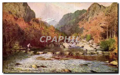 Ansichtskarte AK Stepping Stones Seathwaite