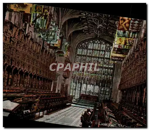 Cartes postales Choir East St Georges chapel Windsor