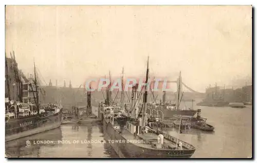 Cartes postales London Pool of London Tower Bridge Bateaux Mathilde