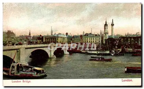 Cartes postales London Bridge London Bateaux