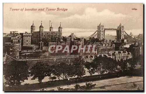 Cartes postales Tower of London and Tower Bridge