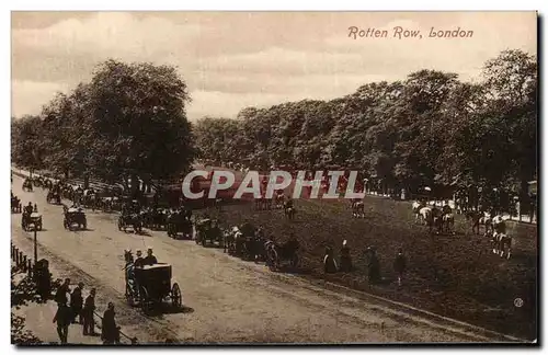 Cartes postales Rotten Row London Cheval Chevaux Hippisme