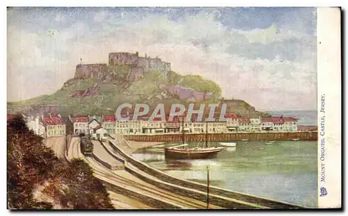 Cartes postales Mount Orgueil Castle Jersey Train